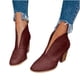 thumbnail image 4 of Zapatos informales cómodos de estilo británico de cuero con punta redonda para mujer a la moda, zapatos de tacón alto Wmkox8yii  hfjk511, 4 of 4