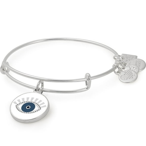 Alex and Ani Women's Charity By Design Meditating Eye Color Infusion Bangle Shiny Silver One Size