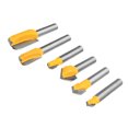 thumbnail image 4 of 6 pc 1/4'' Shank Lettering and Sign Making Router Bit Set Woodworking Tool Kit, 4 of 10
