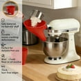 thumbnail image 6 of Mess-Free Flour Funnel for KitchenAid Stand Mixer - Anti-Spill Easy-Pour Attachment, Fits 4.5-5 Qt Tilt-Head Models (Compatible with Artisan Ksm150), Easy Clean Accessory for Baking & Cooking Prep, 6 of 9
