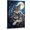 Frame-style, variant on Mother and Cub Wolf Wall Art Full Moon Night Forest Wildlife Decor Poster