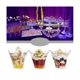thumbnail image 4 of 100PCS Disposable Dessert Cups for Party Birthday Twisted Triangle Mousse Dessert Cup Ice Cream Cup, 4 of 5