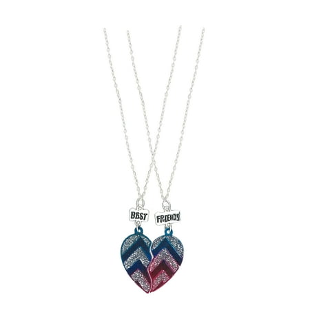 2 Piece Heart Best Friends Necklace