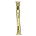 thumbnail image 3 of XL Watch Band Expansion Metal Stretch Gold Silver Tone Straight Ends Fits 16mm to 22mm Mens (Two-Tone), 3 of 4