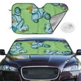 thumbnail image 2 of Balery Motorcycle Riding Dinosaur Print Car Windshield Sun Shade,Windshield Sunshade for Car Pickup Truck SUV Accessories-Small, 2 of 7