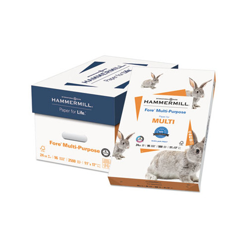 Fore Multipurpose Print Paper 96 Bright, 24lb, 11 x 17, White, 500/Ream
