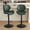 Green, variant on Homefun Swivel Bar Stools Set of 2,Double-Layer Filled Upholstered with Back,Adjustable Height,Faux Leather for Kitchen Island
