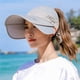thumbnail image 4 of Sombrero de visera de ala ancha para mujer, gorra de visera de golf, sombrero de protección solar para playa, jardín, tenis, correr, sombrero parasol, 4 of 7