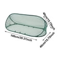 39.37in Pop-Up Protection Cover with 8 Stakes, Black Garden Mesh Net ...