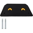 thumbnail image 1 of 4in Rubber Threshold Ramp for Wheelchairs 33 069 lb Capacity Portable Non-Slip Doorway Ramp with Cord Channel for Steps Cars and Pets, 1 of 7