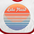 thumbnail image 4 of Inktastic Lake Placid Retro Sunset Boys or Girls Baby Bib, 4 of 4