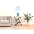 thumbnail image 2 of 28" Aqua Hammered Urn Table Lamp With White Tapered Drum Shade, 2 of 6