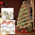 thumbnail image 3 of HEVIRGO Christmas Ribbon Hot Stamping Decorative Cloth Handmade Design Packing Ribbon for Party, 3 of 11