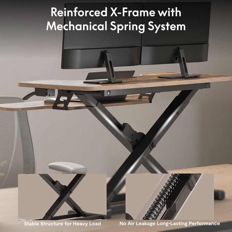 FitStand 36" Standing Desk Converter with Keyboard Tray photo 4