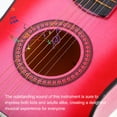 thumbnail image 4 of KAKOWELY Guitar Prop Pink Wood Kids Musical Instruments For Home Decor Ornament 1 Set, 4 of 6