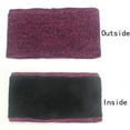 thumbnail image 4 of Traje cálido de terciopelo de tres piezas, gorro de invierno, bufanda y guantes para pantalla táctil., 4 of 6