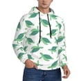 thumbnail image 2 of Naloa Sea Turtle Men's Casual Hooded Collar Drawstring Hoodies Pullover Sweatshirts Casual Long Sleeve Shirts-Small, 2 of 7