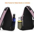 thumbnail image 6 of Mosiso Mini Sling Backpack, Polyester Multipurpose Hiking Cycling Camping Travel Sport Bag, Dusty Pink, 6 of 6