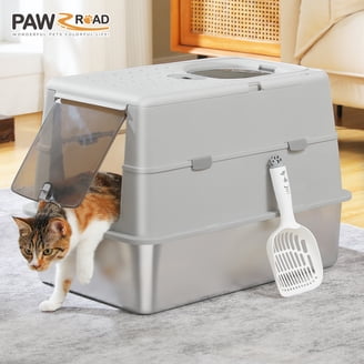 Penn-Plax Indoor Kitty Furniture Box: Modern Cat Litter Hide-Away