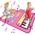 thumbnail image 1 of Alfombrilla de piano Musical Toy 2 en 1 Montessori para niñas de 1 a 2 años, 1 of 6