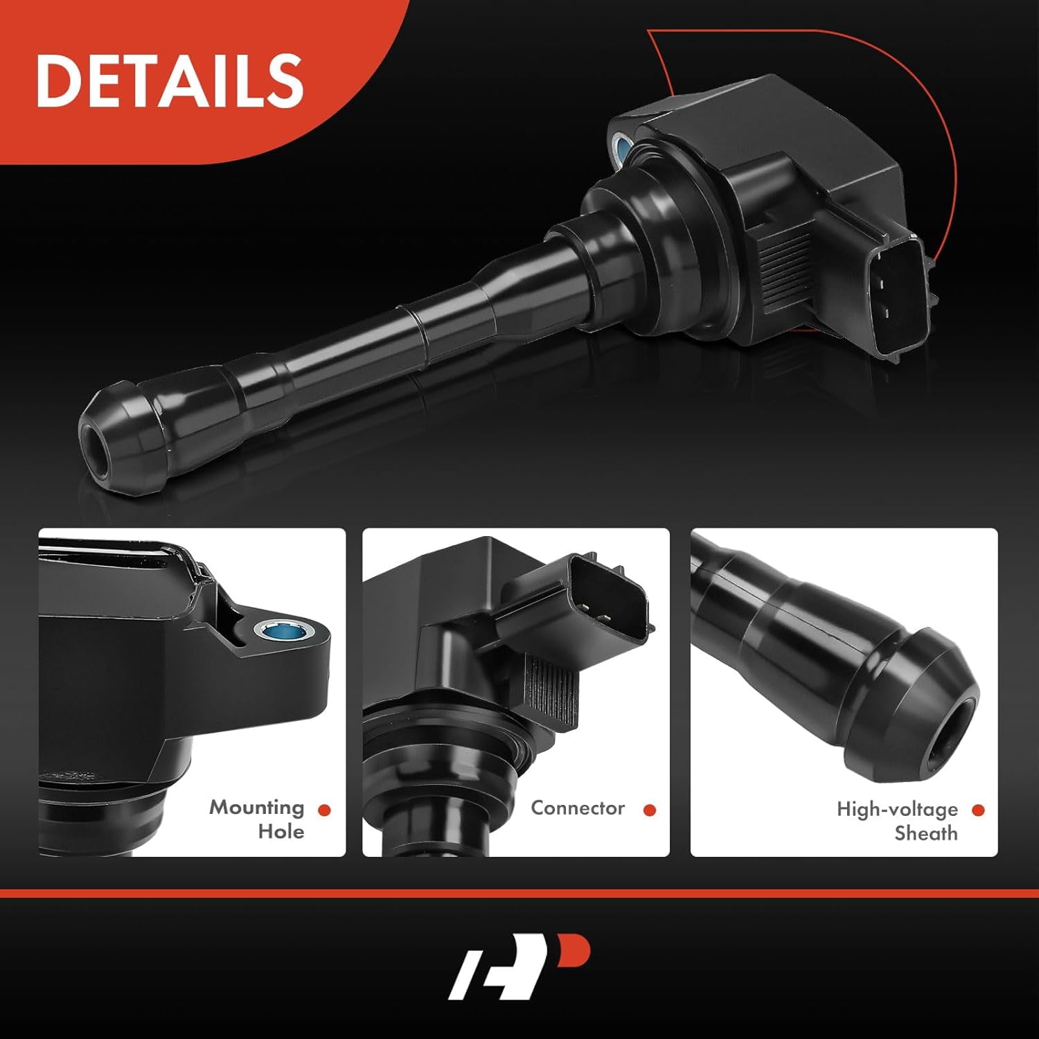 A-Premium Ignition Coil Pack Compatible with Nissan Juke 2011-2017 Sentra Rogue 2019 Rogue Sport 2017-2019 L4 1.6L 2.0L 4-PC