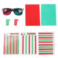 thumbnail image 2 of Tarjetas de atrenamiento de la Mipía Verde Roja, Visión Mejorada Transparente Amblyopia Abrenamiento de Lectura de Lectura 5 Hoja Con Gafas para Ejercio Ocular, 2 of 7