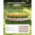 thumbnail image 6 of Faux Stone Landscape Edging, 46.8 x 3.9 in Realistic Lawn Edging, Flexible Brick-Sized Garden Edging Border with Anchoring Spikes, Fade-Resistant Yard Edging for Driveways Walkway Brown, 6 of 6