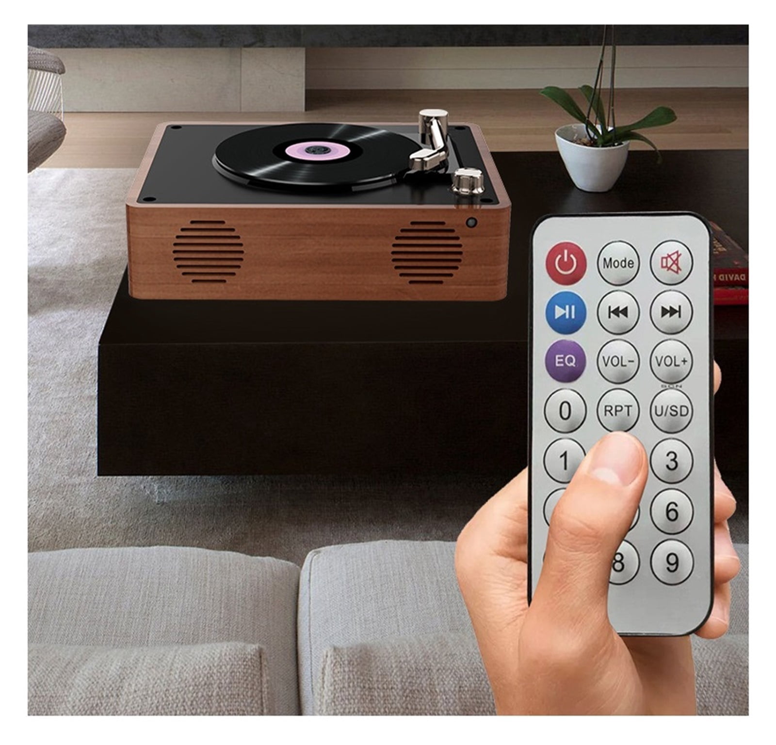 Retro CD Player Phonograph Portable Speaker Home Repeat Fetal Early Education English Learning Vinyl Record Player Monther Days Gift ,Perfect Gift
