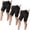 *Black, variant on VBVC Women's Plus 3-Pack Butt Lift Biker Shorts,Ladies Breathable Stretchy Bottoms,Workout Sweatpants For Women,Black,L-5XL