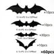 thumbnail image 5 of 60 piezas de 4 tamaños de pegatinas de murciélagos de Halloween, decoraciones de Halloween de murciélagos negros para interiores para decoración de habitaciones góticas, decoración del hogar, 5 of 5
