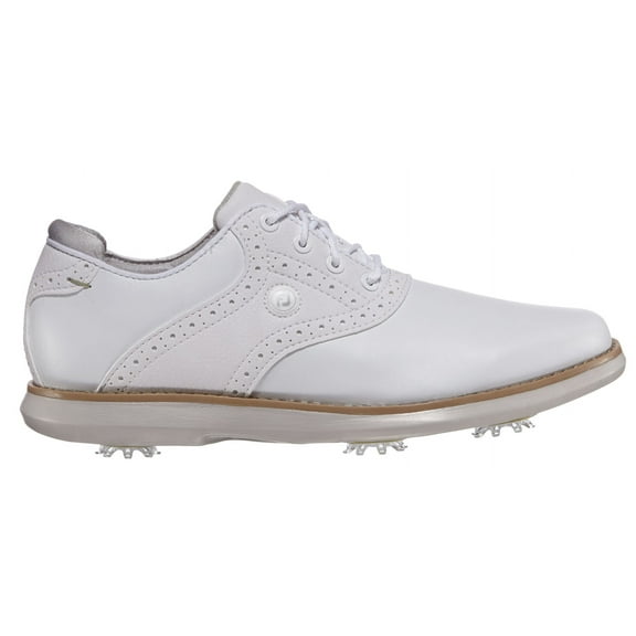 FootJoy Women's Traditions 21 Golf Shoes (White, 7.5 B US)