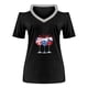 thumbnail image 4 of Fiudx Ofertas Flash Artículos En Oferta Blusa de Manga Corta con Hombros Descubiertos y Estampado Informal para Mujer a La Moda, 4 of 4