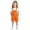 Orange, variant on VBEWZET Boys Girls Adjustable Strap Short Overalls, Solid Color Casual Rompers with Front Pockets, Summer Trousers for Kids 4-13Y White 4-5 Years