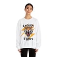 thumbnail image 3 of Go Tigers SweatShirt Vintage School Spirit Tiger Crewneck Retro Lightning Shirt White XL, 3 of 4