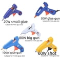 thumbnail image 3 of Pistola de pegamento termofusible, pistola de pegamento de múltiples potencias y multicolor, barra de pegamento de 7 mm y 11 mm, pistola de pegamento termofusible manual, 3 of 6