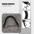 thumbnail image 5 of Lobster Clasp Black Spring Stretchy Coil Cord Strap Keychain Key Chain Rope, 5 of 5