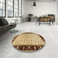 thumbnail image 4 of Ahgly Company Machine Washable Indoor Rectangle Traditional Saddle Brown Area Rugs, 4' x 6', 4 of 7