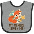thumbnail image 3 of Inktastic My Memere Loves Me Fox Boys or Girls Baby Bib, 3 of 4