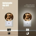 thumbnail image 4 of Night Light Plug into Wall,Dusk to Dawn Sensor Auto-On/Off for Bathroom, Hallway,Kids Room-Cute Dog Dressed As Aristocrat Sitting At The Desk, 4 of 4