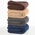 thumbnail image 5 of Super Plush Twin Navy Blanket, 5 of 5