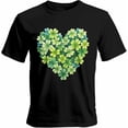 thumbnail image 1 of Camisetas informales de manga corta con trébol del Día de San Patricio para hombre, camisetas gráficas, 1 of 8