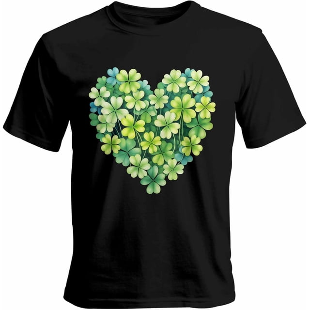 Camisetas informales de manga corta con trébol del Día de San Patricio para hombre, camisetas gráficas