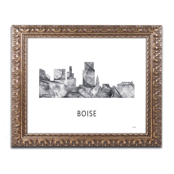 Trademark Fine Art 'Boise Idaho Skyline WBBW' Canvas Art by Marlene