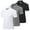 BlackGreyWhite, variant on Men’s 3 Pack Polo Shirt Moisture Wicking Quick Dry Performance Athletic Short Sleeve Golf Shirt