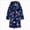 A17-Navy, variant on Gibobby Boys Girls Coral Fleece Bathrobe,Soft Plush Hooded Robe with Adjustable Belt,Cartoon Print,for Toddlers 18 Month -14 Years,Warm Loungewear Shower Robe Kids Pajamas,Purple,Size 11-12T