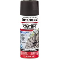 Rust-Oleum 285227 Roof Accessory Spray Paint 12 oz, Carbon Black, 0.5 Liters