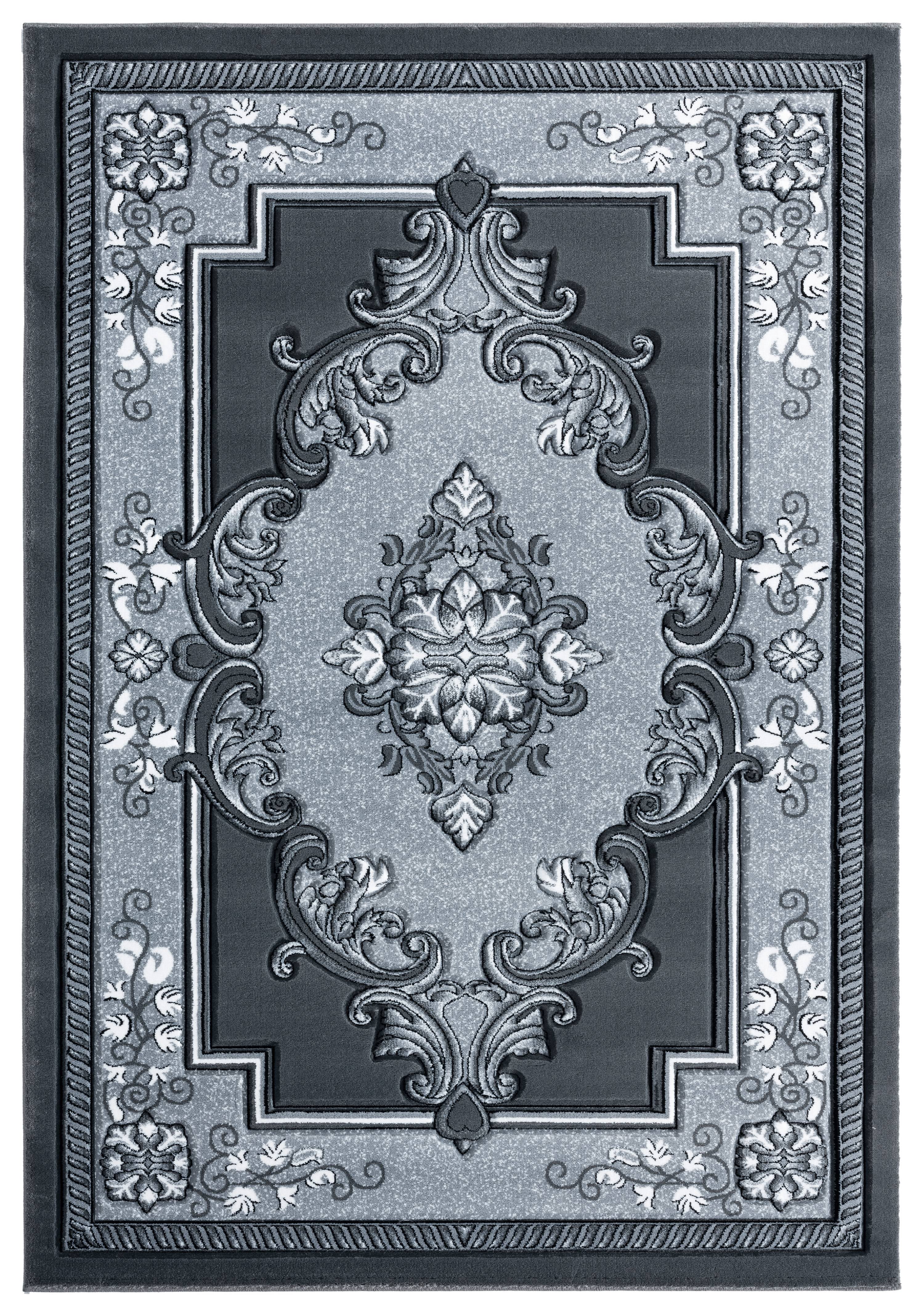 United Weavers Drachma Patras Traditional Medallion Runner Rug, Grey, 2'7" x 7'4"
