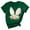 Green, variant on WNEGSTG Easter T Shirts for Women, Short Sleeve Crewneck Bunny Print Graphic Tee, Floral Round Neck Top, Red XL
