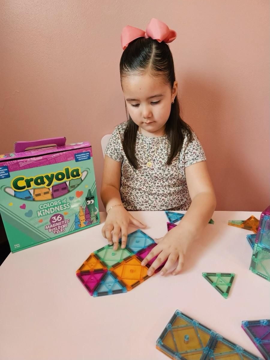 CREATEON Crayola Colors of Kindness Magnetic Tile 24 Pc Ensemble