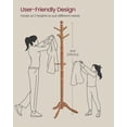thumbnail image 3 of VASAGLE Solid Wood Coat Rack and Stand, Free Standing Hall Coat Tree with 10 Hooks for Hats, Bags, Purses, for Entryway, Hallway,, 3 of 6